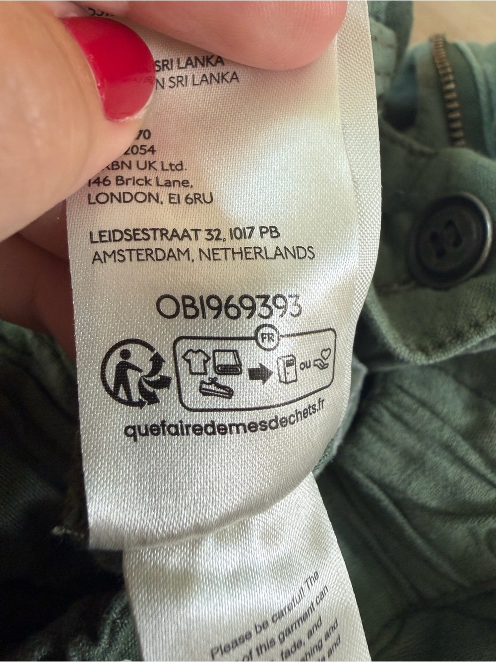 Pilcro by Anthropologie Linen Blend Cargo Pants, Sage/Olive Green, Size XS - Picture 4 of 4